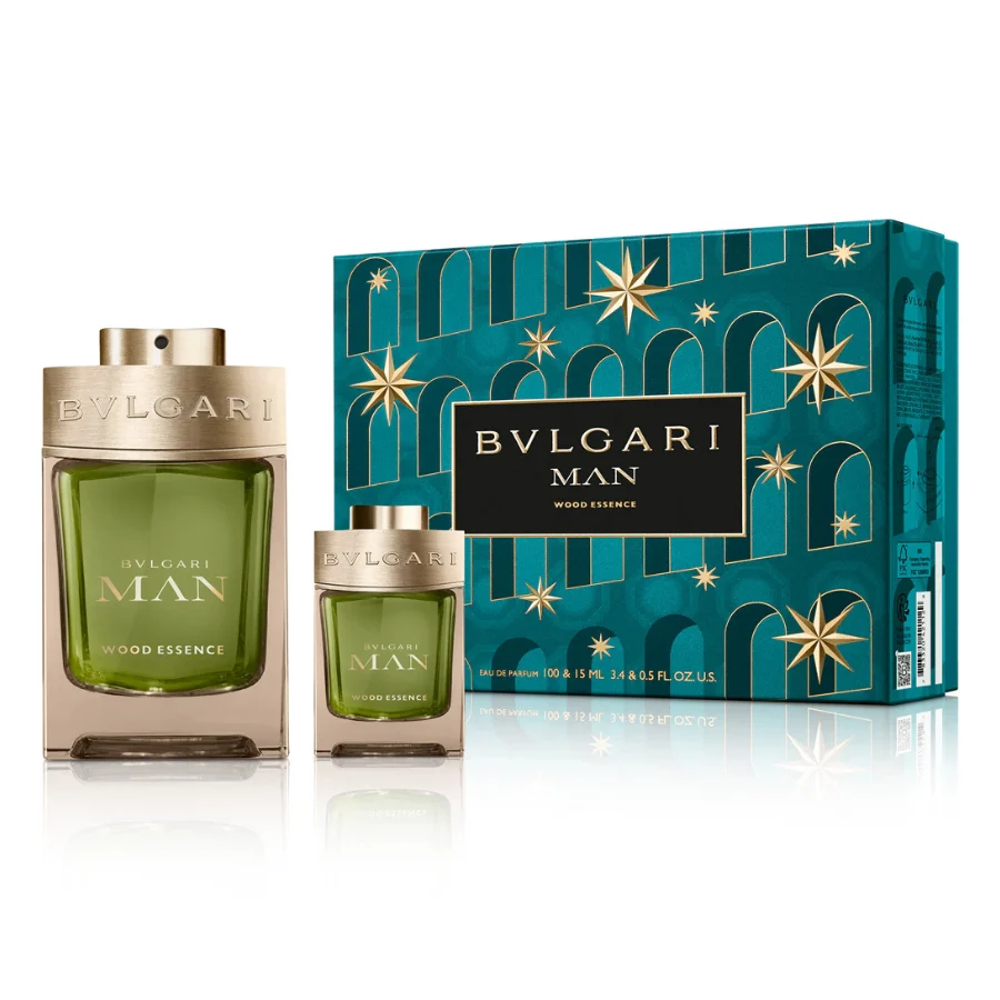 عطر Coffret Bulgari Man Wood Essence – Eau de Parfum الأصلي – علبة كاملة